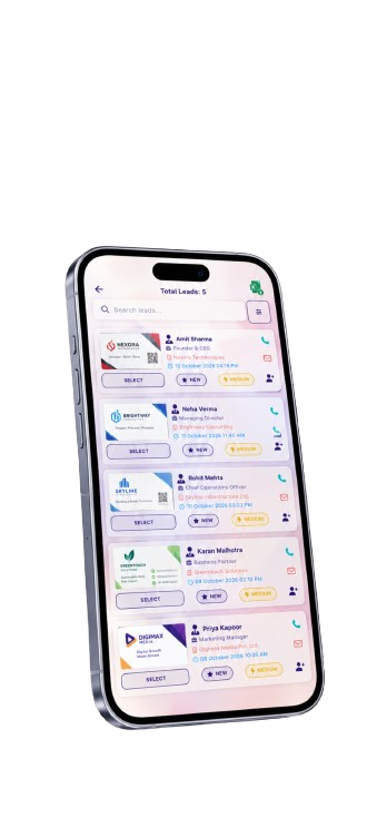 SnapLinkr saved lead list with priority labels